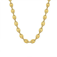MARHOUHOU gold chain necklace featuring oval links perfect as everyday gold jewelry for girls