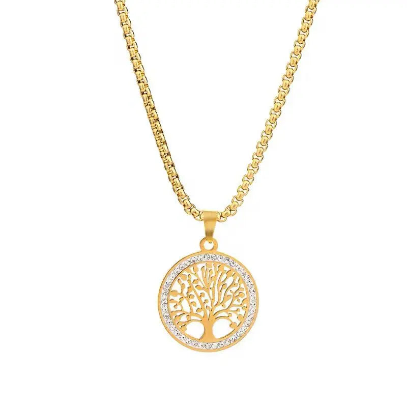 MARHOUHOU Gold Tree of Life Necklace - Friendship Jewelry Gift Ideas