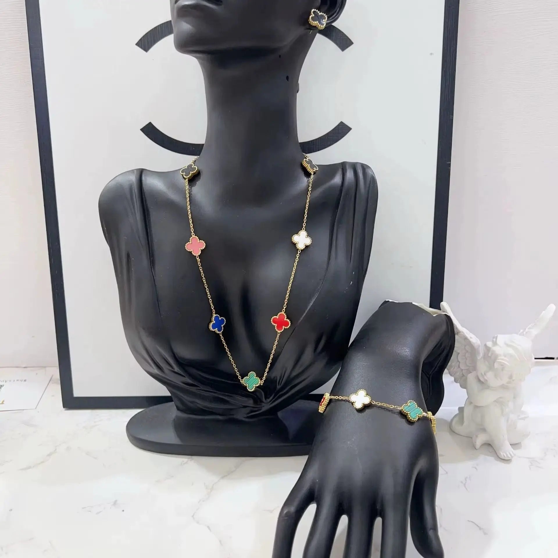MARHOUHOU Friendship Necklace Gift for Her - Colorful Charm Set